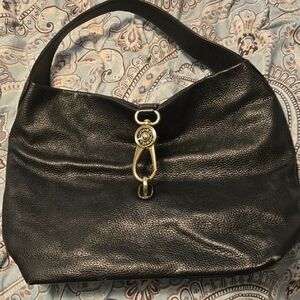 Dooney & Bourke Black and Gold Hobo Bag